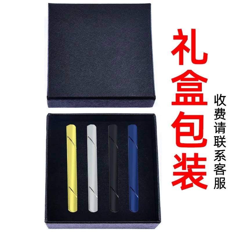 mens 30th jewellery Premium Men's Tie Clip - Copper & Stainless Steel Navy/Dark Blue Silver/Black/Gold Gift Box High-Quality ralph lauren men's jewelry & Affordable popular men's jewelry