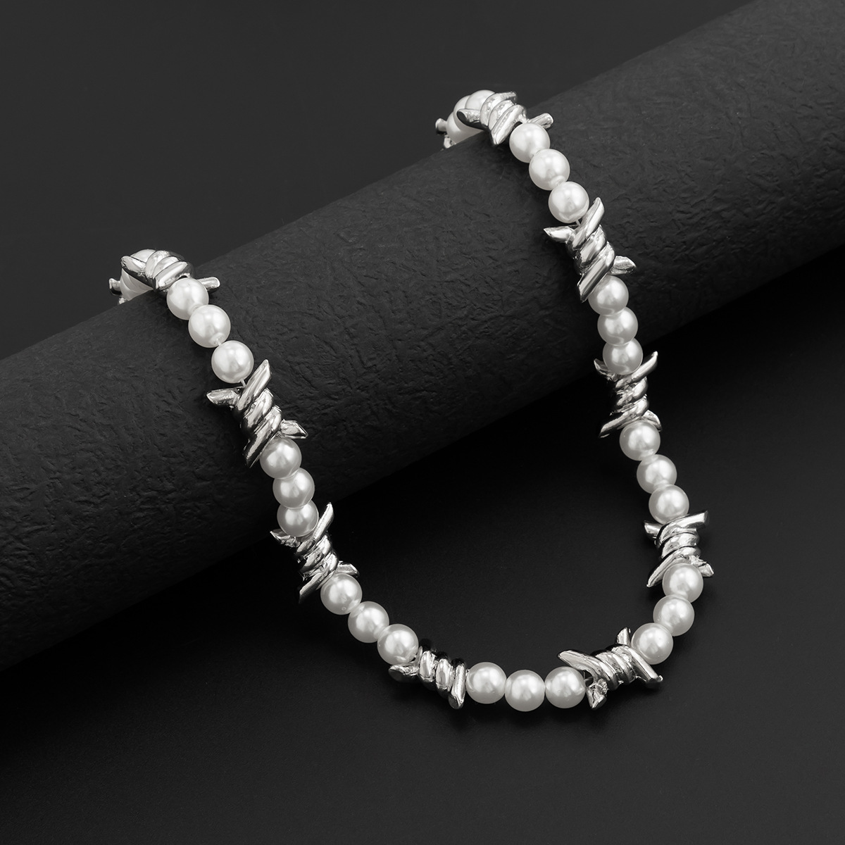 men's jewelry essentials Unique Ethnic-Inspired Geometric Pearl Beaded Men's Necklace – Elegant One-of-a-Kind Alloy men's jewelry looks Design effy men's jewelry
