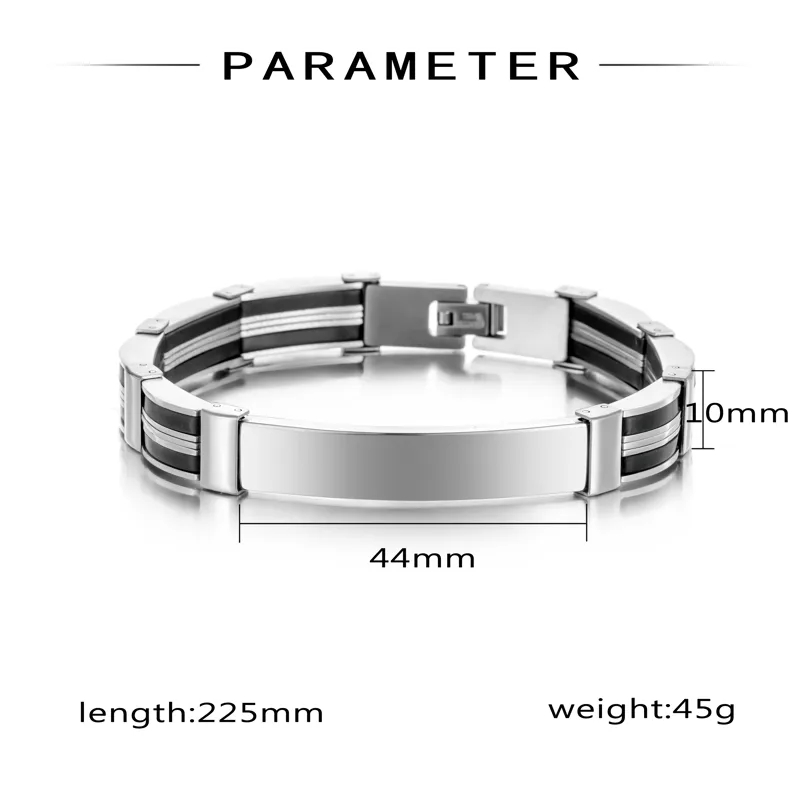 men's jewelry for ashes of loved one "Rustic British Punk classic men's jewelry Style 304 Stainless Steel & Silica Gel Men's Bracelets – Casual Playful Fine Craftsmanship" men's jewelry pandora