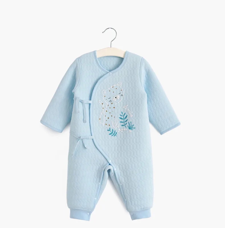 mom baby kids zone Exclusive Handcrafted Baby One-Body baby yoda kids clothes Winter Clothes: Thickened Cotton Long-Sleeve Lace-Up Romper for Comfortable Autumn Adventures oxford baby kids