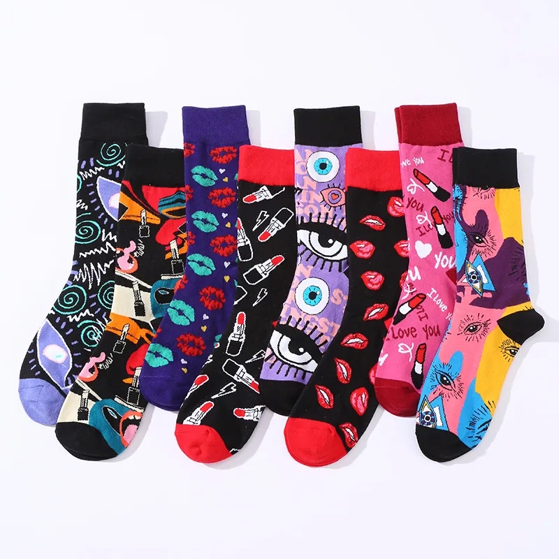 ningbo light fashion accessories co. ltd "Wholesale Vintage types of fashion accessories pdf Glam Lipstick Lips Eye Crew Socks - 10 Pairs Fast Fashion Must-Have Unisex High-End Style" dufry electronics and fashion accessories