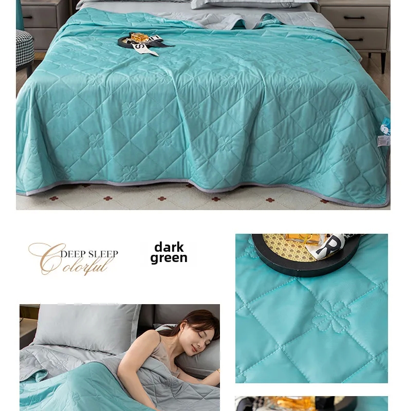 ono home kitchen menu Sustainable Minimalist Summer Quilt – Premium Mint Cool huntington home kitchen turntable Silk, Washable, Thin, One-of-a-Kind Design for Daily Comfort home kitchen bar