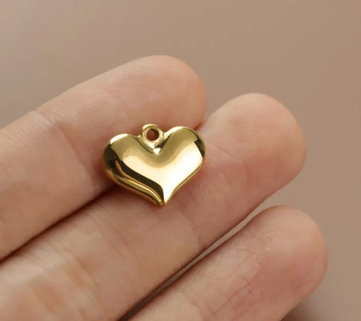 opal beads for jewelry making Luxury Minimalist 304 Stainless Steel 18K Gold Plated jewellery making yardley hastings Hand-Engraved Heart Pendant jewelry stores 0 interest