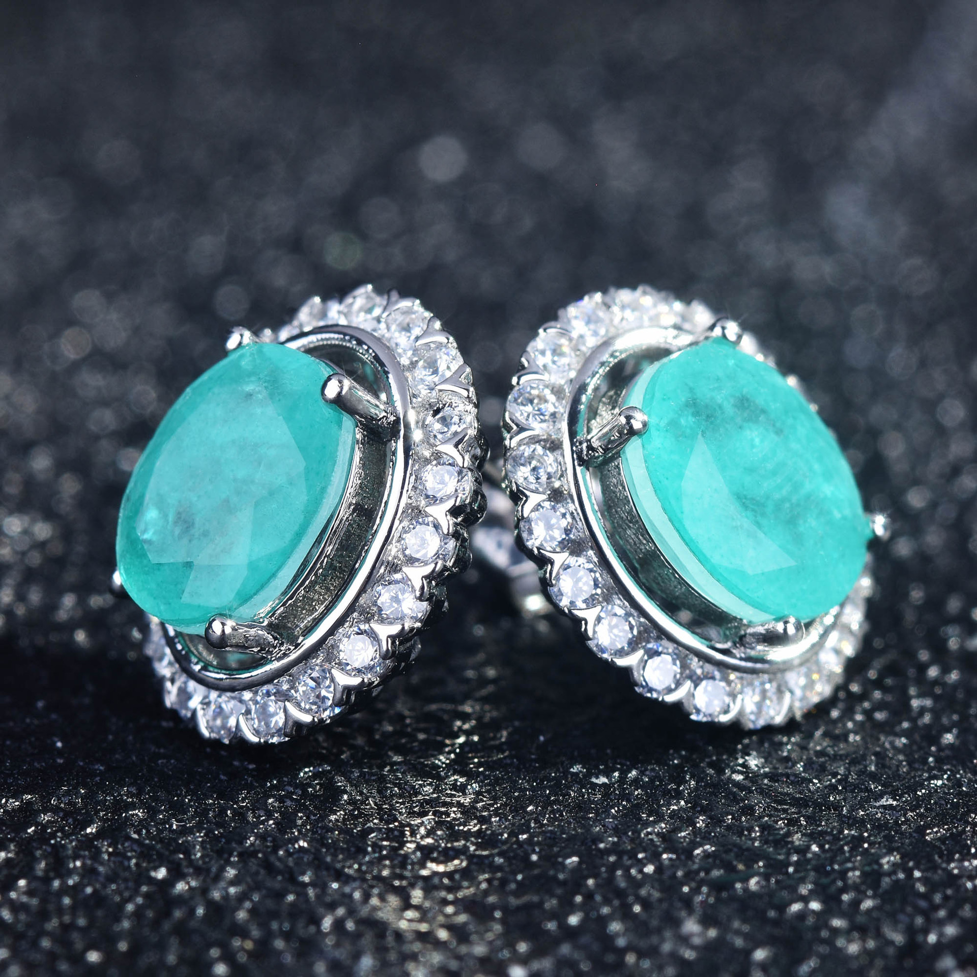 ozel fine jewelry Luxury Weatherproof lovelee fine jewelry Copper Diamond Flower Crystal Jewelry Sets – Eye-Catching Gemstone Designs xander jane fine jewelry