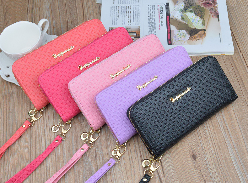personalized Trendy Non-Toxic Romantic masculine Solid Color PU Leather Zipper Wallets for Women – Wholesale Collection formal