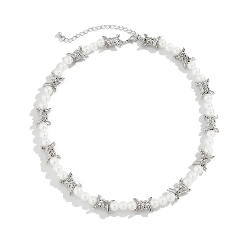 qvc jewelry clearance men's Unique Ethnic-Inspired mens jewelry 90s Geometric Pearl Beaded Men's Necklace – Elegant One-of-a-Kind Alloy Design men's jewelry must haves