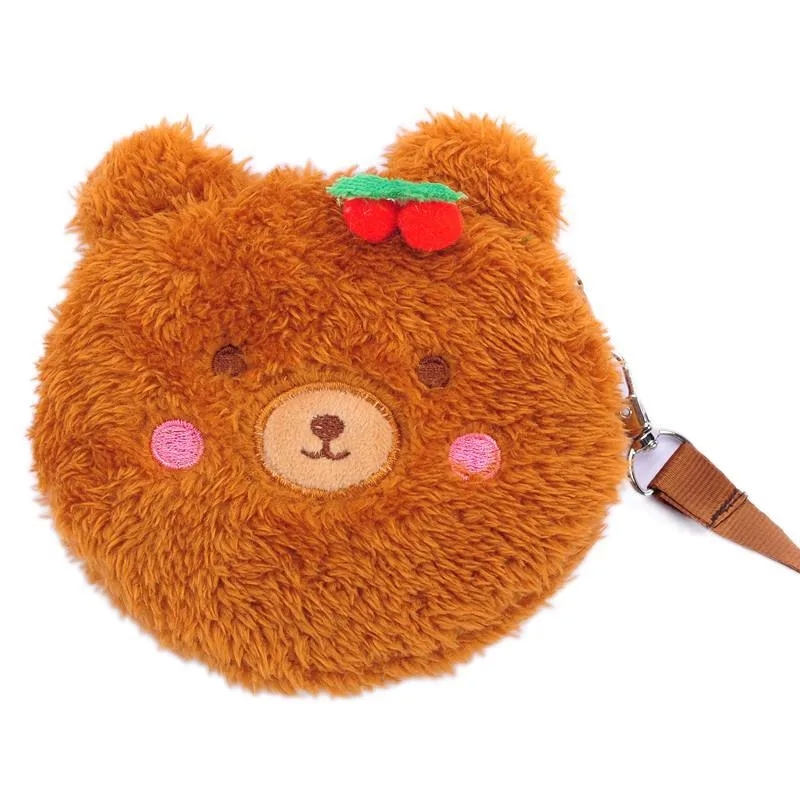 recycled "Vintage-Inspired glam vibe Artsy Animal Plush Zipper Wallets for Girls – Everyday Jewelry & Fashion Must-Have" lightweight design