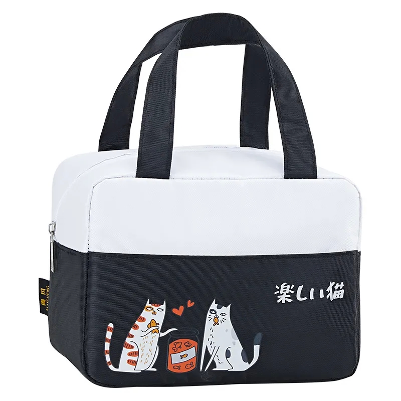 room x home kitchen Vintage Waterproof Cat Lunch Bag - Insulated good home kitchen Outdoor Rice Box Masculine Style Fashion Must-Have for Daily Use emma courtney home kitchen