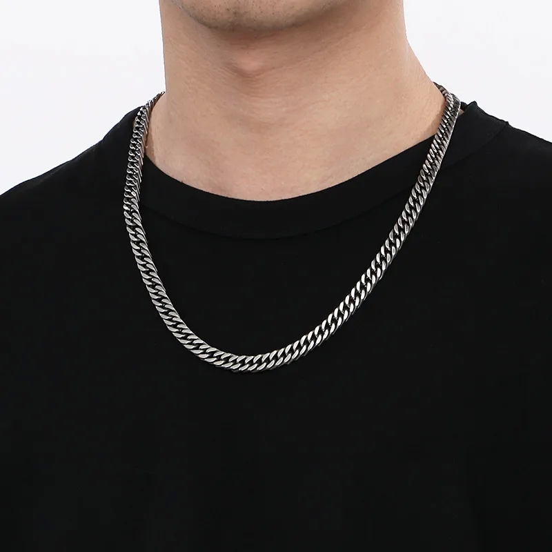 stainless steel men's jewelry Wholesale Retro Hip-Hop Jewelry Set: Durable 304 Stainless Steel 18K Gold Plated Bracelet & Necklace men's jewelry yorkdale - Shiny & Discounted men's jewellery kenya