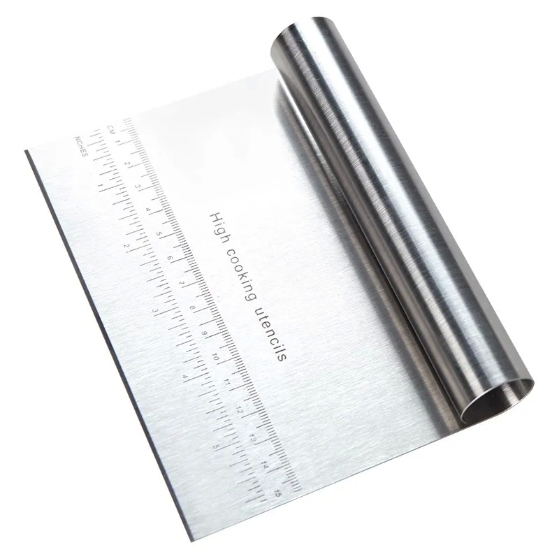 sweet home kitchen menu Sustainable Matte Stainless Steel Noodle home & kitchen images Cutter & Scraper – Ethical Baking Tool for Bread Pizza and Steamed Buns 3d home kitchen design software