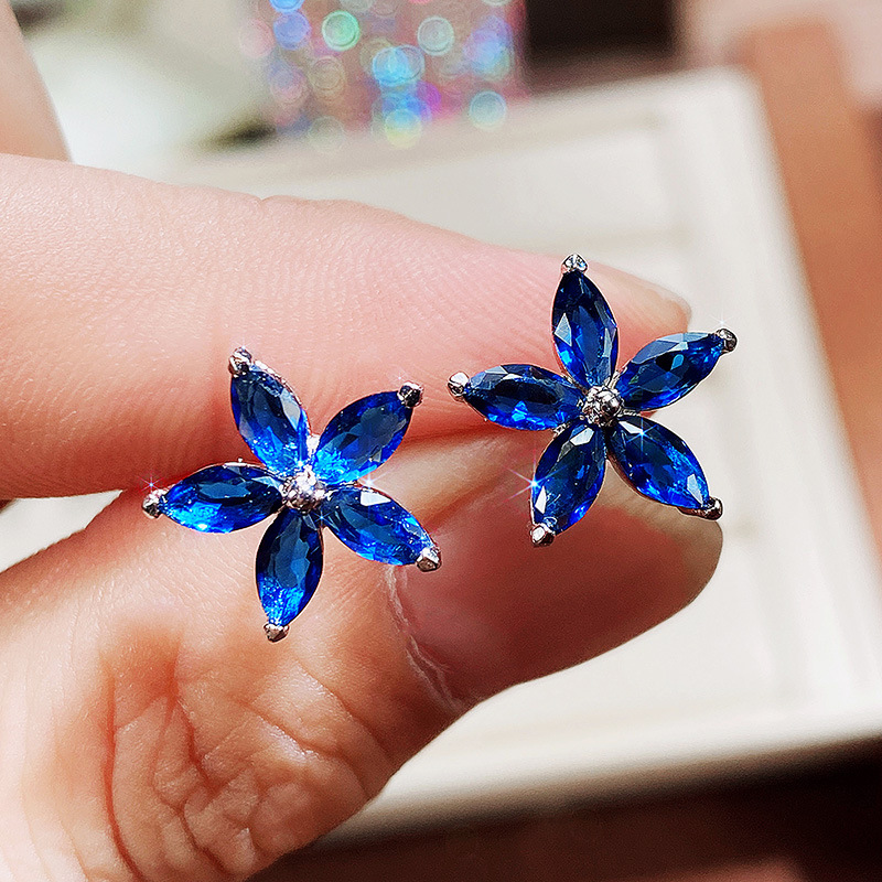 tjmaxx fine jewelry Shiny Handcrafted Budget-Friendly Korean Star Flower Copper Earrings fine jewelry in japan for Women gorjana fine jewelry