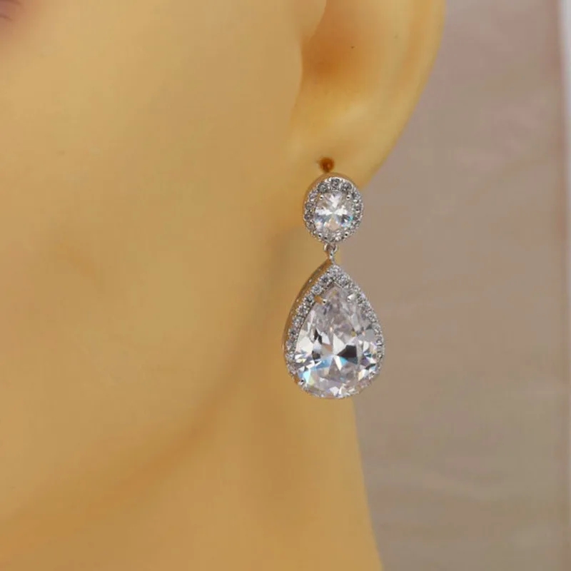 ultra fine jewelry qvc "Exclusive Wholesale Timeless Water Drop Zircon Copper discount fine jewelry Earrings | Authentic & Sustainable Fashion" zales fine jewelry