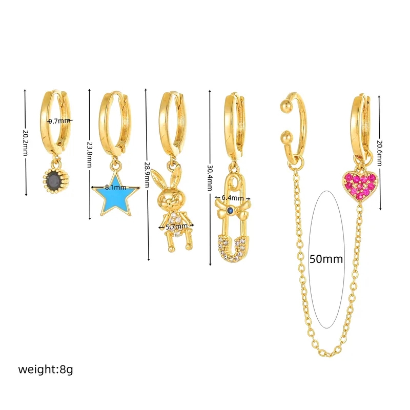victor's fine jewelry "Elegant 4-Piece Heart-Shaped Brass fine jewelry tokyo Zircon 18K Gold Plated Earrings – Delicate Classic Glossy Premium Quality" opal fine jewelry