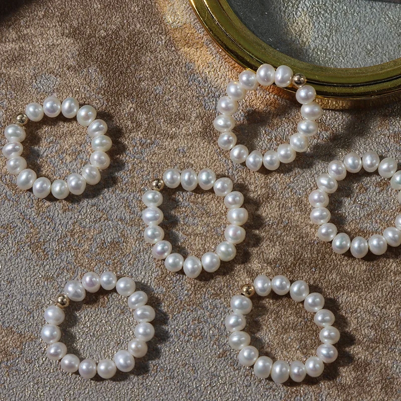 wholesale high end jewelry "Handmade Boho-Inspired Solid Color Pearl Beaded Ring – Playful & Exclusive high-end jewelry stores toronto Wholesale Design (1pc)" high end smoky quartz jewelry