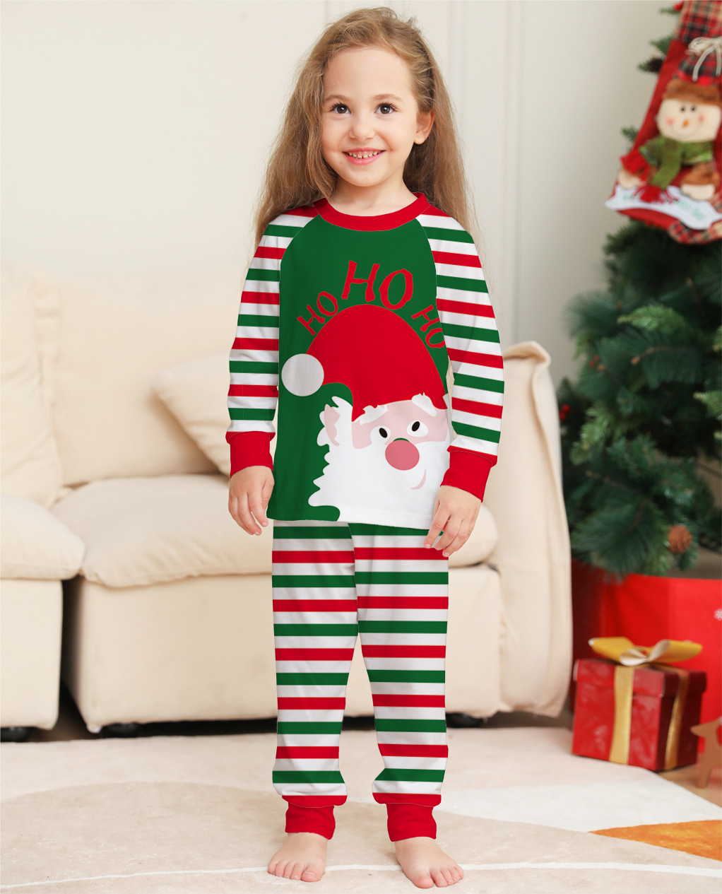 women's clothing upper west side Elegant Minimalist women's clothing made in usa Santa Claus Print Hoodie & Pants Set – High-End Affordable Chic Family Matching Outfit garage women's clothing