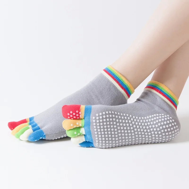 y2k fashion accessories "Custom-Fit Minimalist Women's Yoga Five-Finger Socks – Romantic Contrast jane's fashion & accessories matamata photos Color Design" fashion show accessories