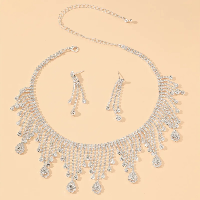 14k gold fine jewelry earrings "Luxury U-Shape Alloy fine jewelry uae Diamond Rhinestone Jewelry Set – Comfortable Affordable Fashion Must-Have Gift" collections fine jewelry