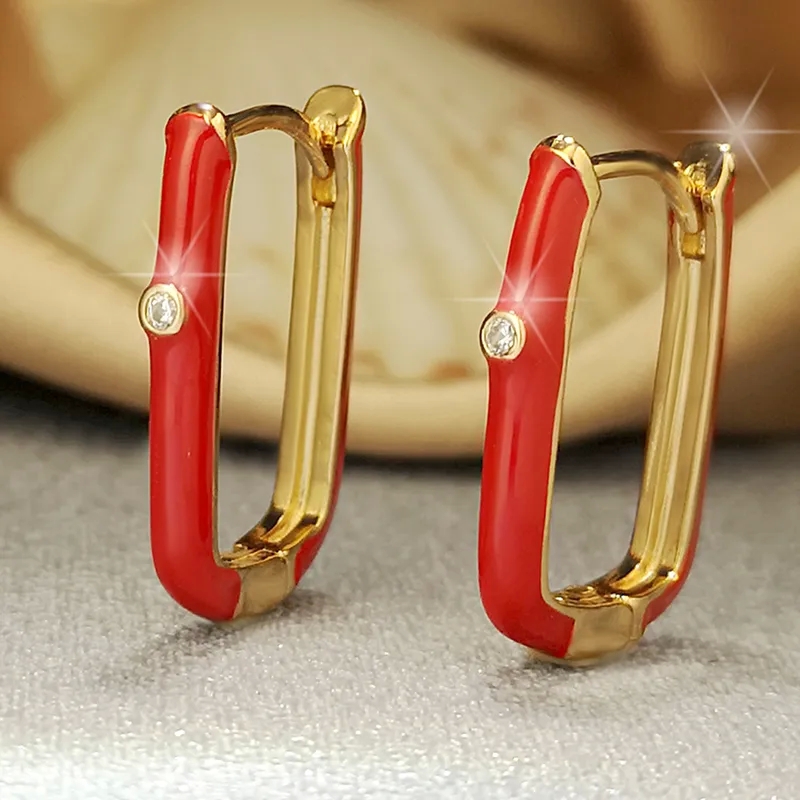18k fine jewelry "Handcrafted opal fine jewelry Minimalist U-Shape Hoop Earrings - Scratch-Resistant Gold/Silver Plated Budget-Friendly Artisan Design" fine jewelry classes