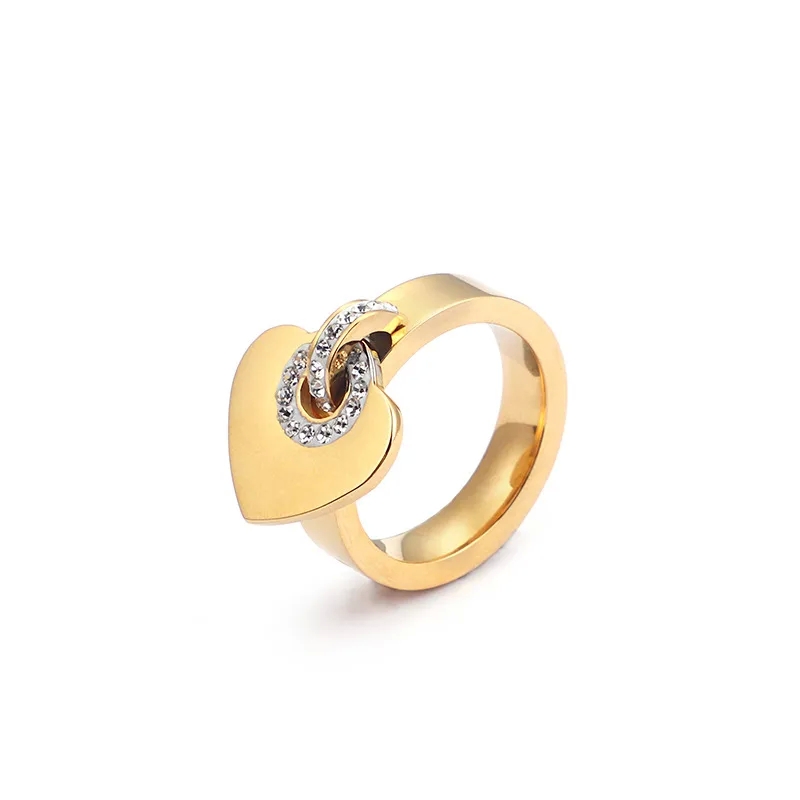 18k gold fine jewelry earrings "Handmade Sparkling 18K whitestone fine jewelry Gold Plated Titanium Steel Heart Pendant – Affordable High-Fashion Jewelry" tracy's fine jewelry