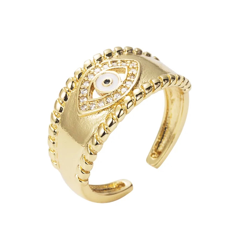 5th c fine jewelry "Boho sami fine jewelry Waterproof Gold-Plated Devil's Eye Adjustable Ring – Exclusive Gift-Ready Casual Jewelry" fine jewelry anklet