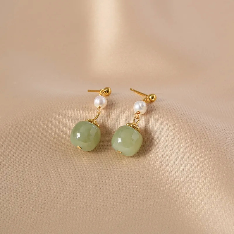 66mint fine estate jewelry "Lightweight Polished Geometric Stone Drop costco fine jewelry Earrings – Retro Personalized Gift for Women" fine jewelry kids