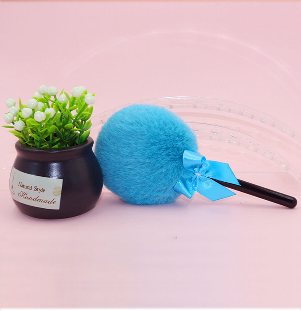 7298 health and beauty spa Eco-Friendly Round Long Hair Makeup Puff - Scratch-Resistant, Seasonal Collection, Wholesale yilin beauty & health wellness Cute Design beach beauty health spa