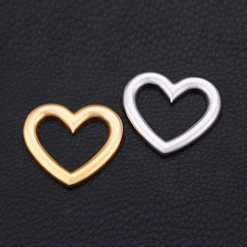7 jewel watch "Trendsetting 18K Gold Plated Titanium Steel Heart Pendant – Fashion-Forward Party Wear authentic crystals for jewelry making Jewelry" flower charms for jewelry making