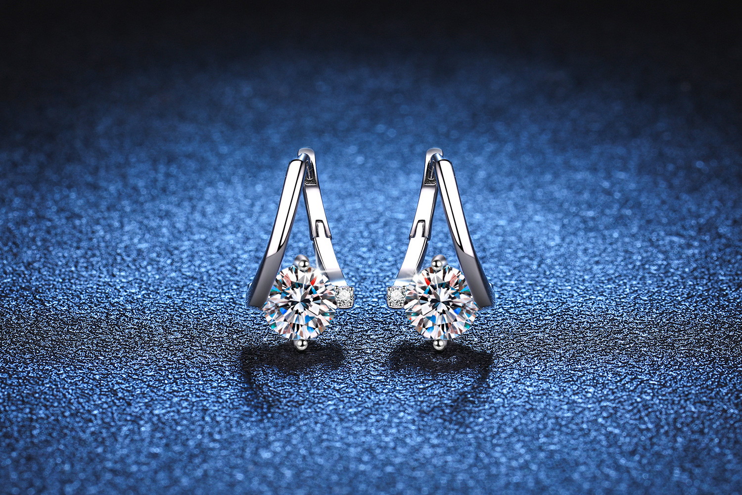 8 jewelry 1 Pair 1.0ct Round Moissanite Hoop Earrings, 925 selling high end jewelry online Sterling Silver, DEF Colorless, VVS1-VVS2, GRA Certified, Customizable high end harry potter jewelry