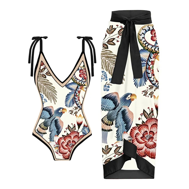 90s women clothing "Retro Glam 2-Piece Women's Swimwear: Stylish Tarnish-Resistant women's clothing quick shipping & Glistening Print Design" women's clothing designers