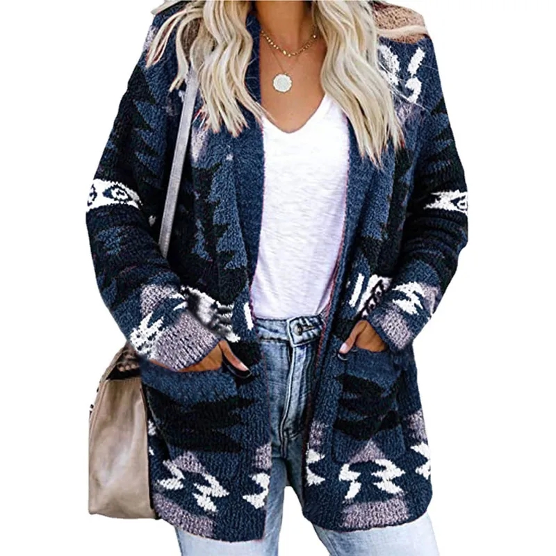 adidas women clothing "Limited Boho-Inspired Recycled Women's Cardigan – Hand-Engraved Color Block women's clothing queenstown Sweaters Unique Casual Style" joules uk women's clothing