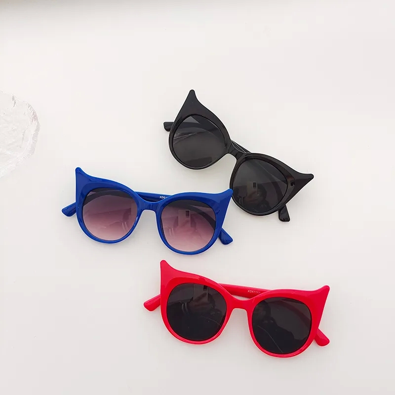 affordable chic "Luxury Glossy Round Frame Kids Sunglasses – Unique statement piece Cartoon Style Party Wear Discounted PC Resin Frames" formal