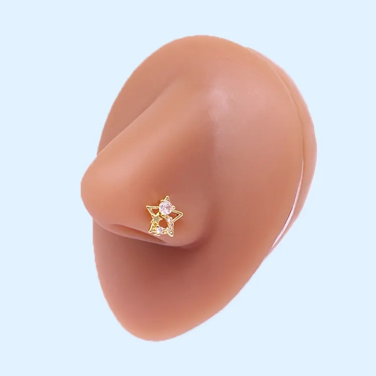 allen's fine jewelry grenada ms "Artisanal Star Graffiti Nose alexandra beth fine jewelry Studs – Sleek Skin-Friendly Stainless Steel with Rhinestone & Gold Plating" what does 9 mean on jewelry