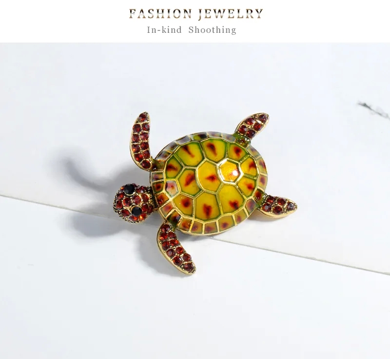 alt fashion accessories Vintage Sleek Tortoise Alloy Rhinestone Brooch – Polished Unisex Fashion fashion accessories reviews Pin with Inlay Design fashion accessories notes