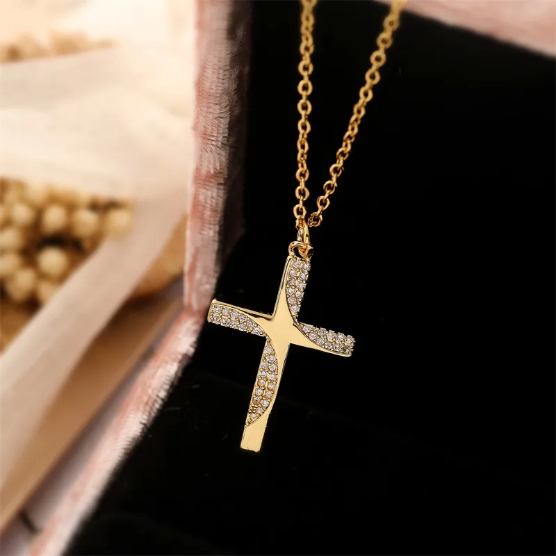 66mint fine estate jewelry "Exclusive Boho 5th c fine jewelry Glistening Copper Cross Zircon Inlay Pendant Necklace – Simple Style Wholesale Deal" vincents fine jewelry