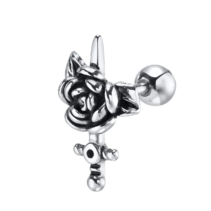 aquamarine men's jewelry Exclusive Bohemian Animal Enamel Zircon Ear Studs – Vintage 304 Stainless Steel muslim men jewelry Bold Statement Jewelry men's jewelry armoire