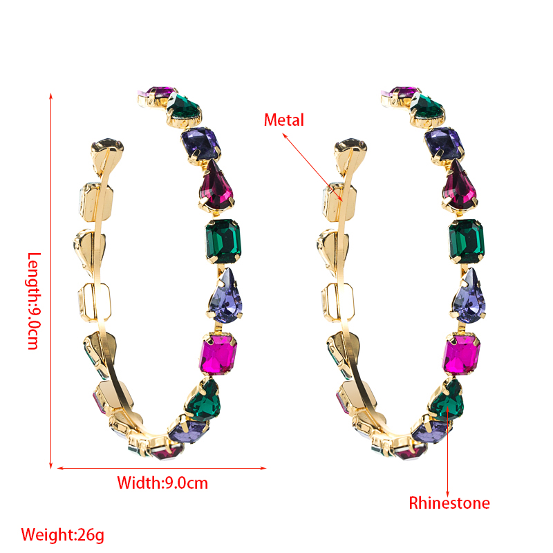 aurora fashion jewelry Elegant Premium Sleek Circle Hoop Earrings with Alloy & Artificial Gemstones 80 fashion trends jewelry – Sophisticated Wholesale Fashion macy's fashion jewelry sale