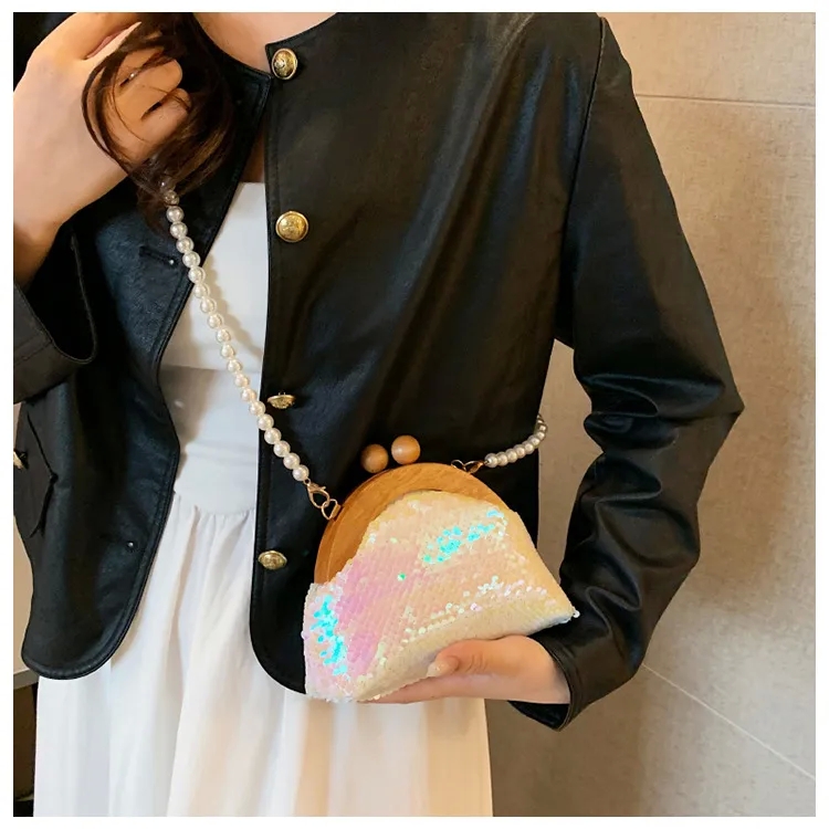 bags 31 "Artisanal Sequin Shell Evening Bag jon hart bags – Timeless Romantic Style with Heritage-Inspired Pearl Accents" bags clairo