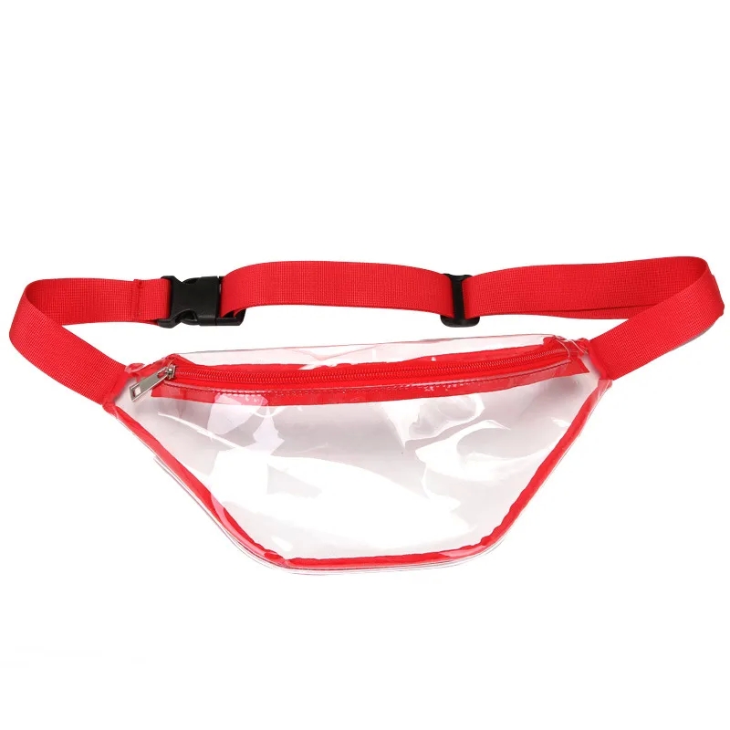 bags 4 my cause Trendy Unisex Color Block freezer bags PVC Waist Bags - Sleek Lightweight Streetwear for Seasonal Style parfois bags