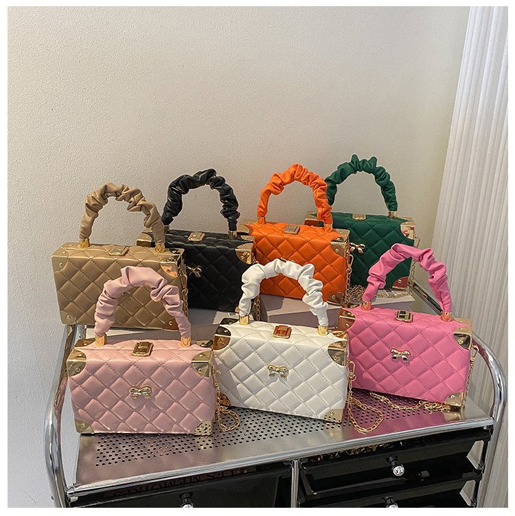 bags bags bags bg3 Wholesale bags 2024 Modern Women's Medium PU Leather Chain Bag – Rare Refined Elegance, Square Lock Clasp, All-Season Style 49 square miles bags