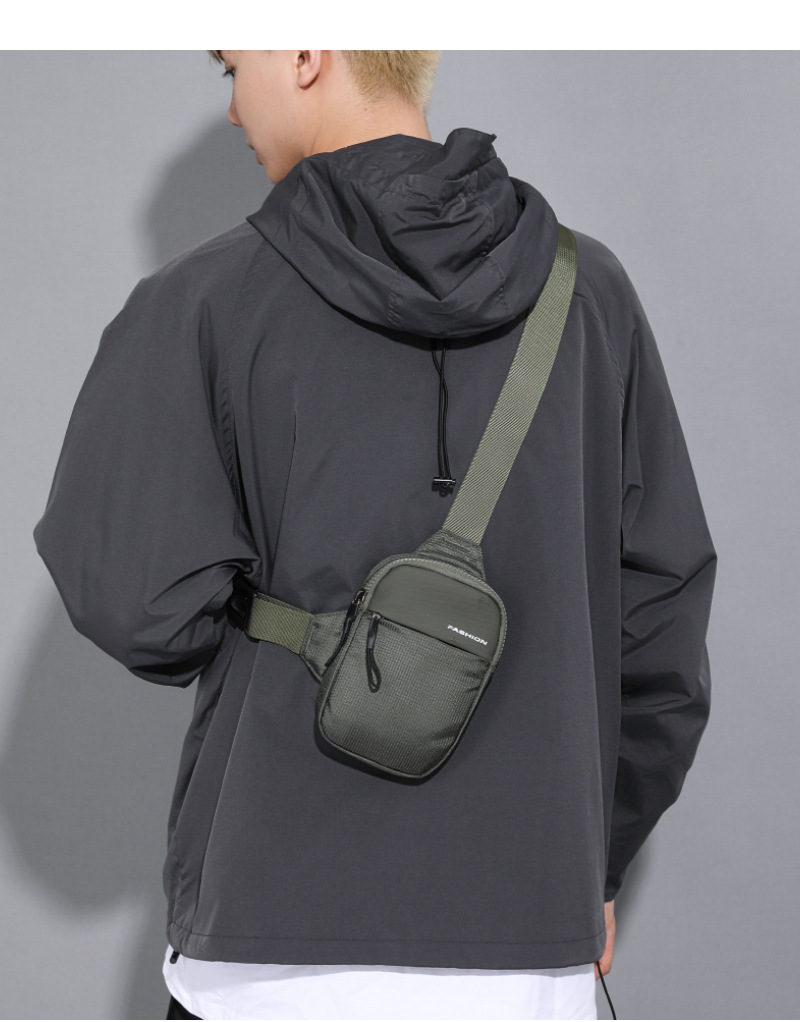 bags nyc Eco-Chic Upcycled Nylon Fanny Pack for Men – Non-Toxic & Affordable Solid bags karaoke Color Zipper Waist Bag river island sale bags