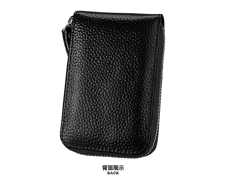 bags to go Sparkling Tarnish-Resistant quick dam flood bags Leather Card Holder - Edgy Multi-Function Zipper Organizer & Coin Purse xxl ziploc bags