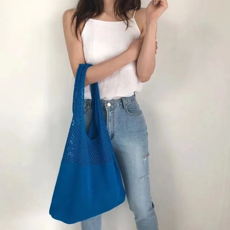 bags under eyes men "Trendy Quick-Dry Polyester Tote Bags 7r bags for Women – Stylish & Durable Solid Color Shopping Essentials" bags packed