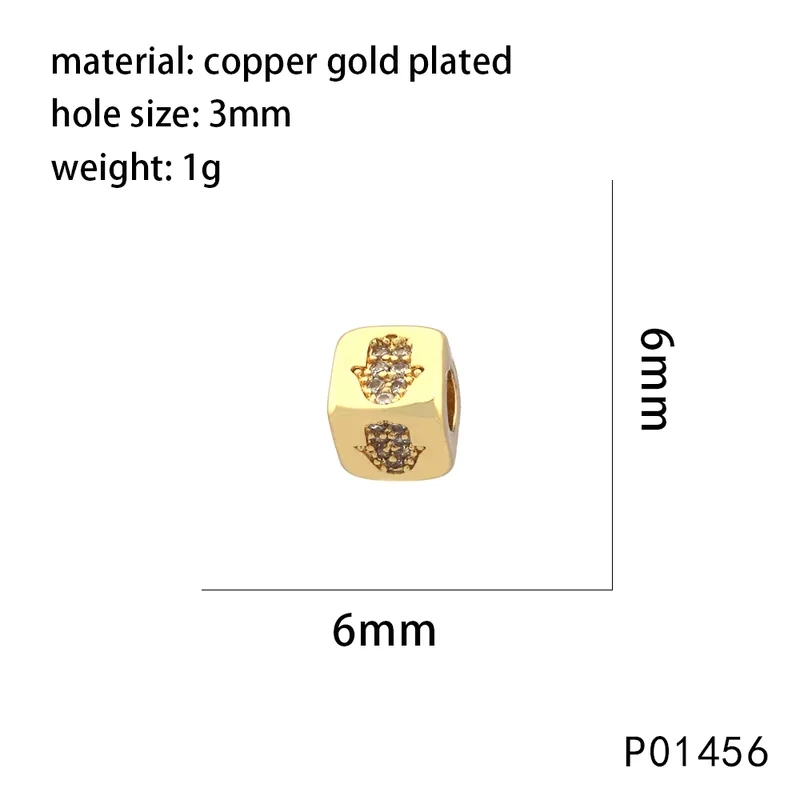 indian jewelry making volume 2 Eco-Friendly 9x9MM Copper 22 gauge wire for jewelry making Zircon 18K Gold Plated Devil's Eye Heart Dice Beads – Exquisite Polished High-End Casual Jewelry 5 types of jewelry
