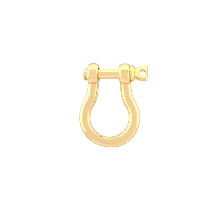 x jewelry Wholesale Tribal U-Shape Copper Pendant 18K Gold Plated Tarnish-Resistant Polished Jewelry Buckle - jewelry making with clay Affordable Gift jewelry making workshop near me