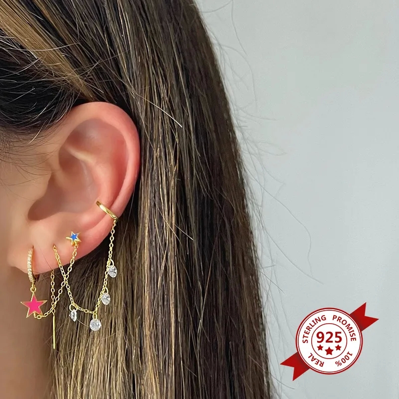 blakeman's fine jewelry "Vintage Star Copper Earrings with Gemstones – fine jewelry quotes Timeless Personalized Gift Authentic Simple Style" fine jewelry for men