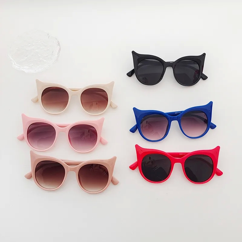 boho-inspired "Luxury Glossy Round Frame Kids Sunglasses – Unique Cartoon ethnic Style Party Wear Discounted PC Resin Frames" timeless