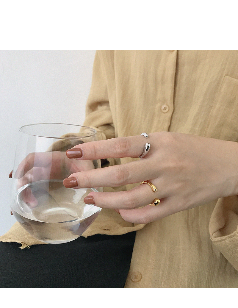 cheap high end jewelry Wholesale Korean S925 Sterling Silver Water Drop where to sell high end jewelry Ring - Glossy, Matte, Grunge Styles Available high end catholic jewelry
