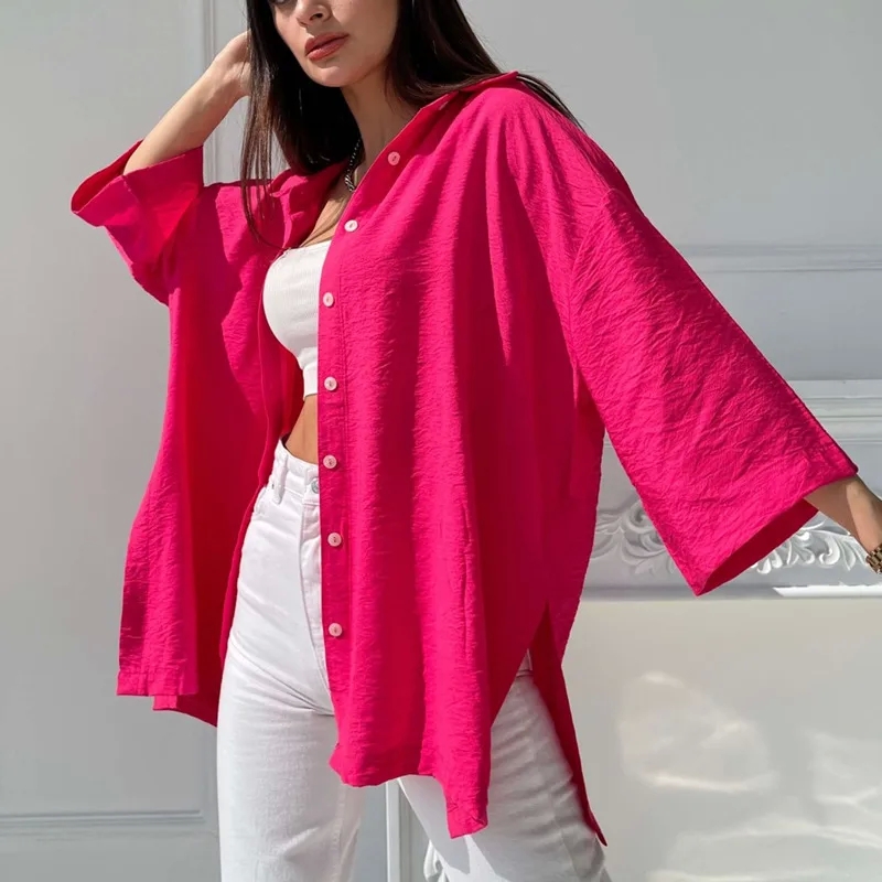 convert girl size to women's clothing "Handmade Unique Women's french style women's clothing Long Sleeve Pleated Blouse – Quick-Dry Tarnish-Resistant Streetwear in Solid Colors" 70's style women's clothing