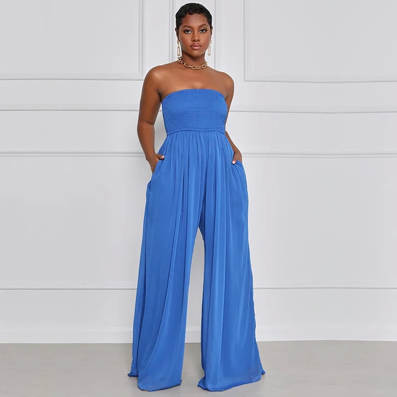 costco women clothing "Ethically Made Vintage-Inspired Personalized Statement Pleated Jumpsuit – Women's Holiday Casual Solid legit online women's clothing Color" women's clothing zellbury