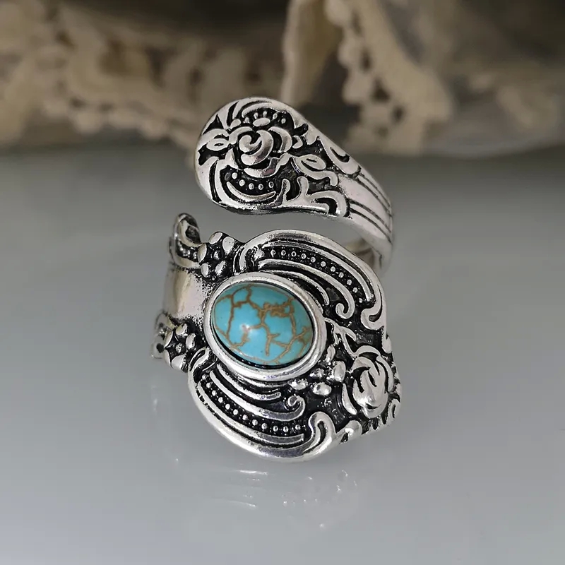 costume jewelry 2024 "Authentic Rustic Heritage-Inspired Unisex Geometric Alloy Ring types of fashion jewellery – Ethnic Style Single Band" popular fashion jewelry